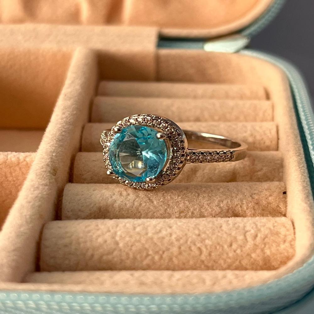 Chunky Blue Topaz Ring