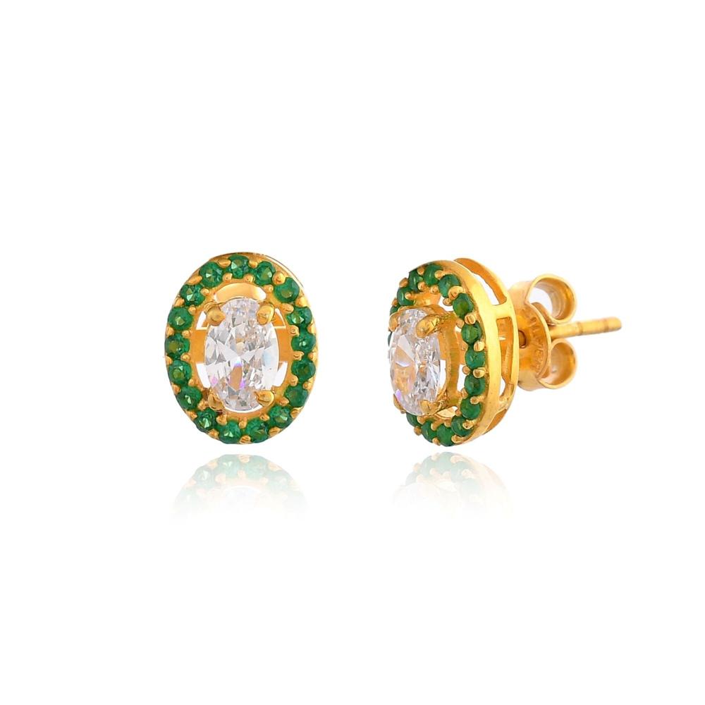 Emerald Stud Earrings