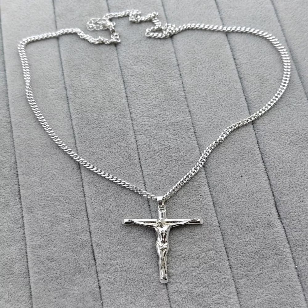 Silver Plated Crucifix Pendant