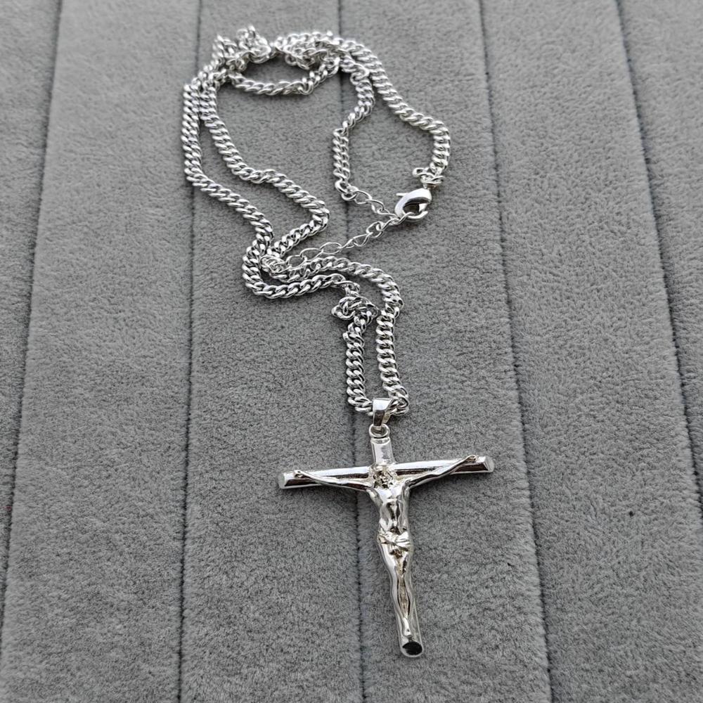 Silver Plated Crucifix Pendant