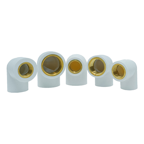 Brass Elbow - Color: White
