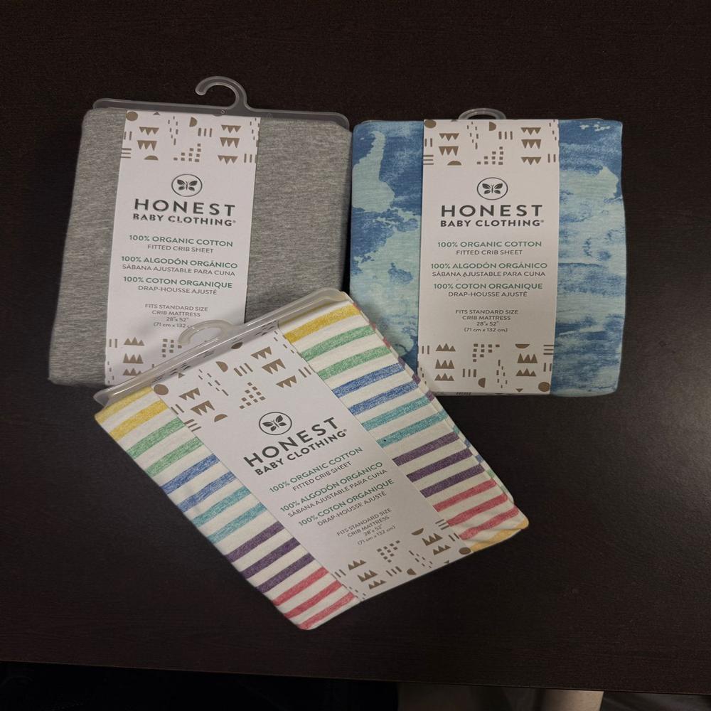 A31309 | Honest Baby Clothing Fitted Crib Sheet