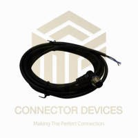 M12 4 Pin Male Right Angle With Cable 3 Mtr
