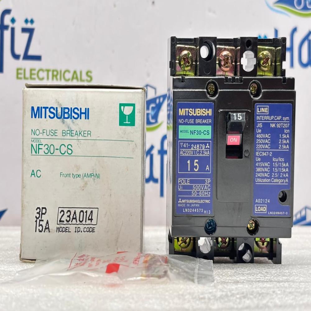 Mitsubishi Nf30-cs 15a 3 Pole Mccb