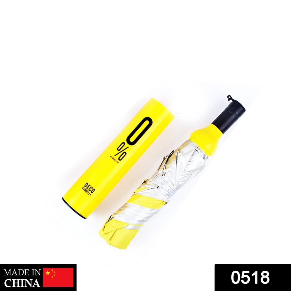 Pocket Folding W-Ine Bottle Umbrella - Color: Mix