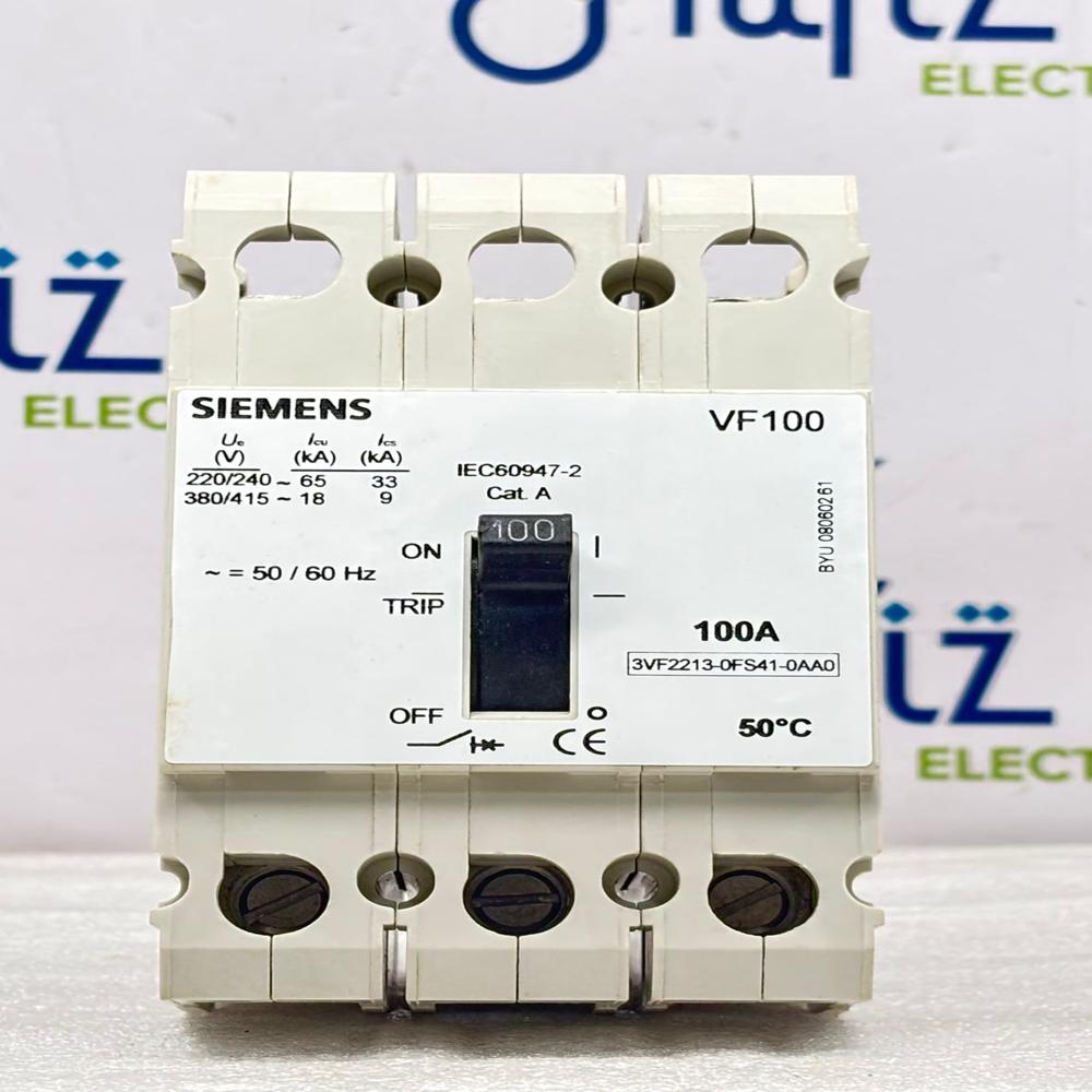 SIEMENS VF100 100A 3 POLE MCCB