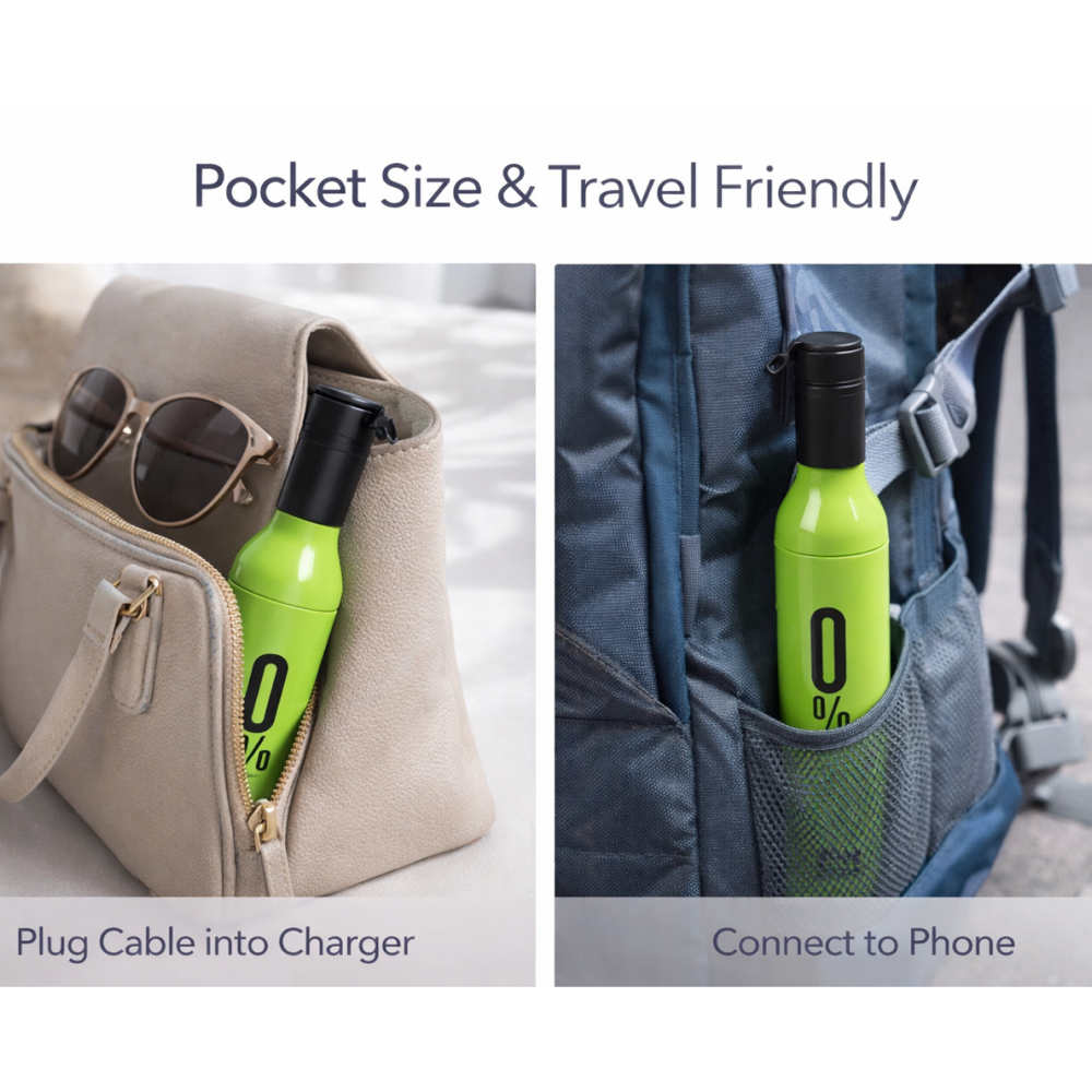 Pocket Folding W-ine Bottle Umbrella