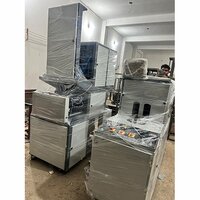 Semi Automatic Pet Bottle Blowing Machine - Color: Blue And White