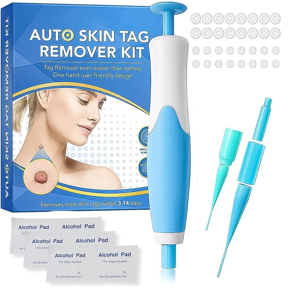 Skin Tag Remover Kit 2 In 1 For Micro To Large (2 Mm - 8 Mm / 1 Set) - Color: Mix
