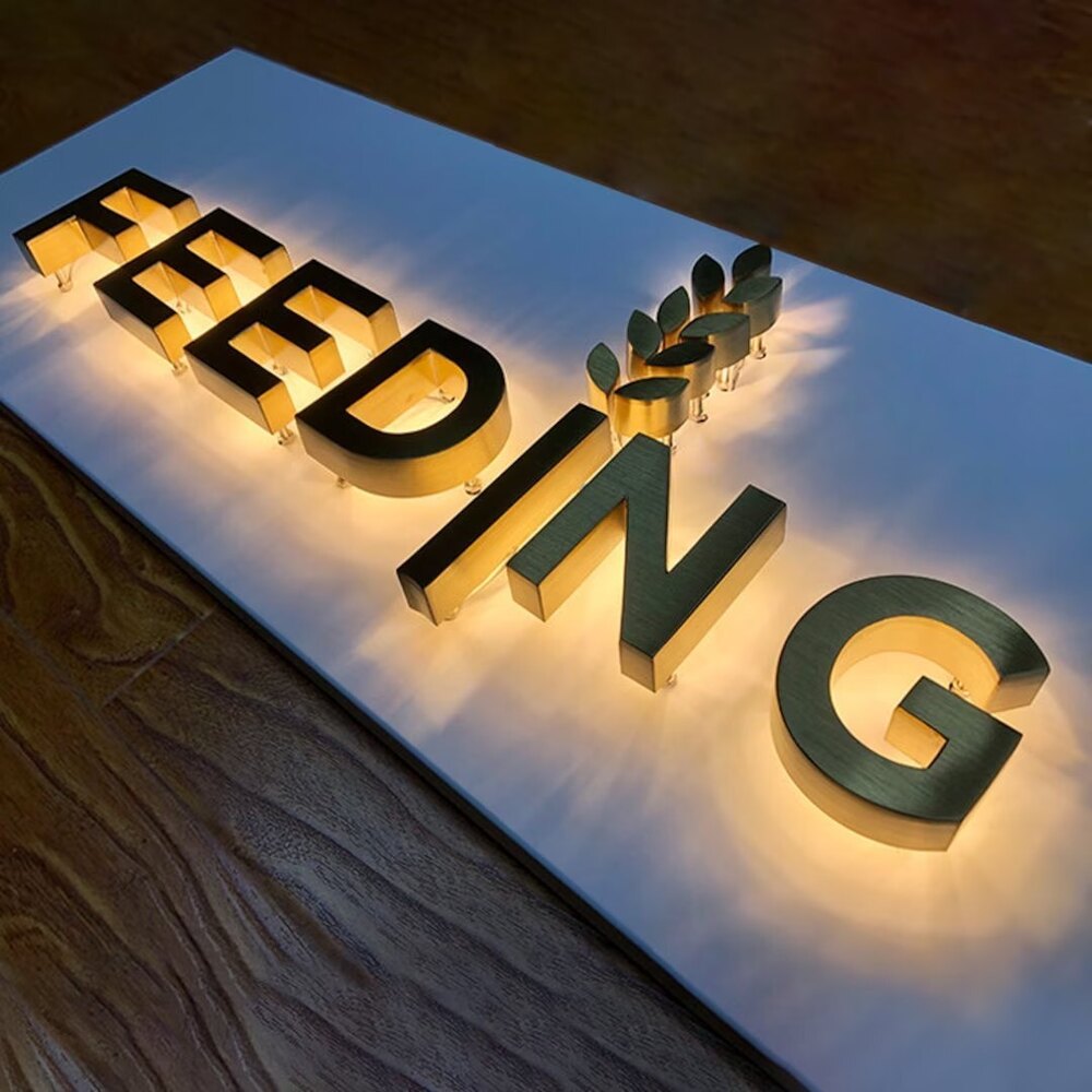 3D Gold Letter Board