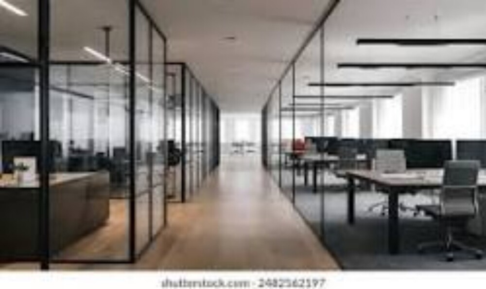Full Glass Office Partition