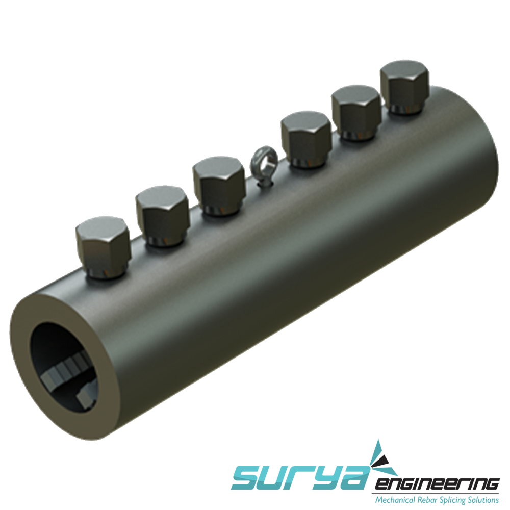 MBT Bolt Coupler Manufacturer | Shear Lock Rebar Coupler for 12mm to 40mm Bars | Suryaengineering