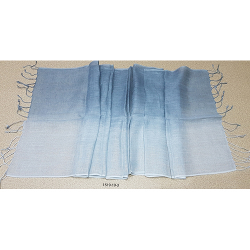 Pure Linen Ombre Shaded Scarves With Tassels