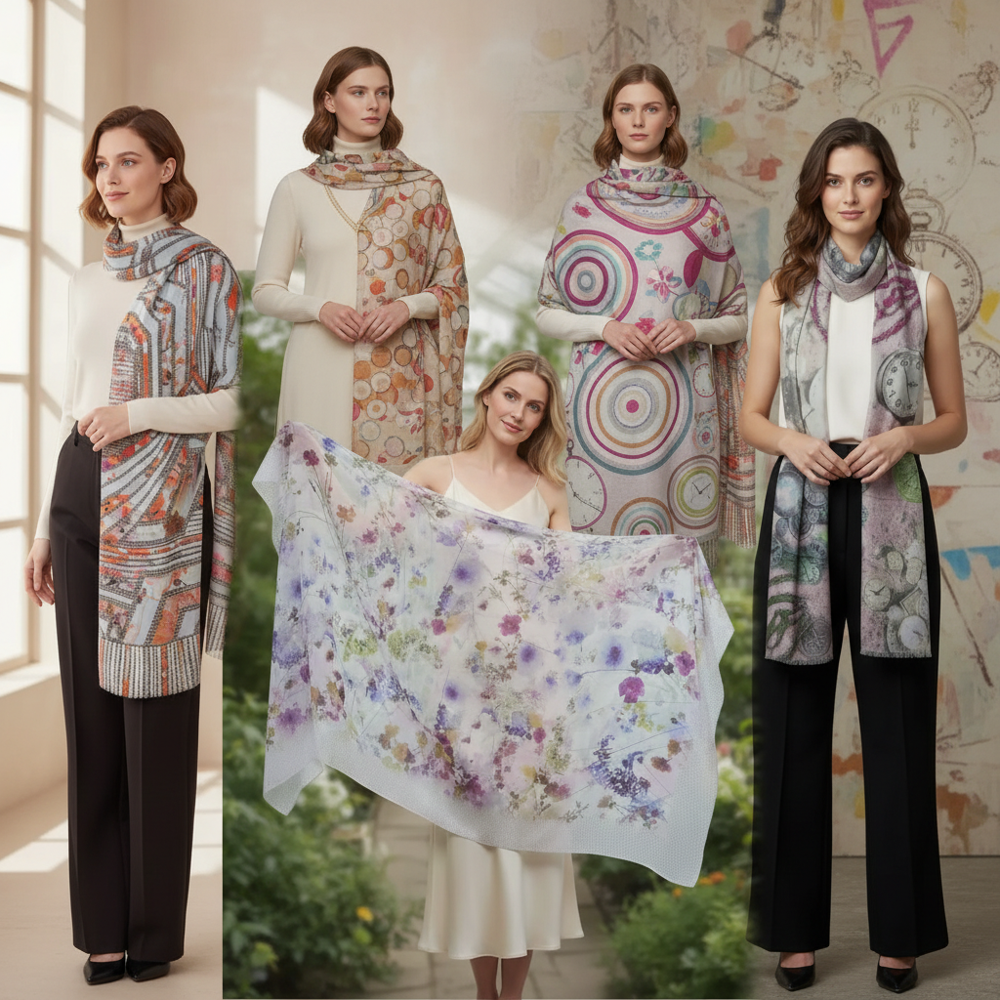 Modal Linen Digital Printed Stoles