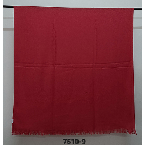 Poly Wool Blended Self Jacaurd Shawls