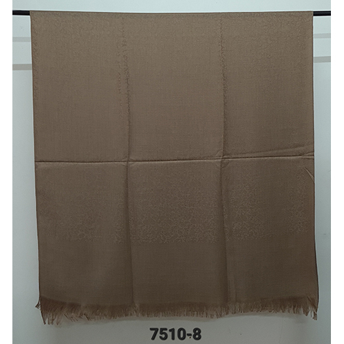 Poly Wool Blended Self Jacaurd Shawls