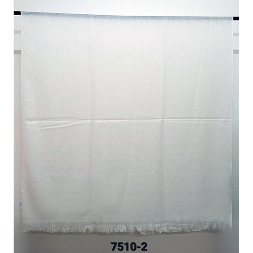 Poly Wool Blended Self Jacaurd Shawls