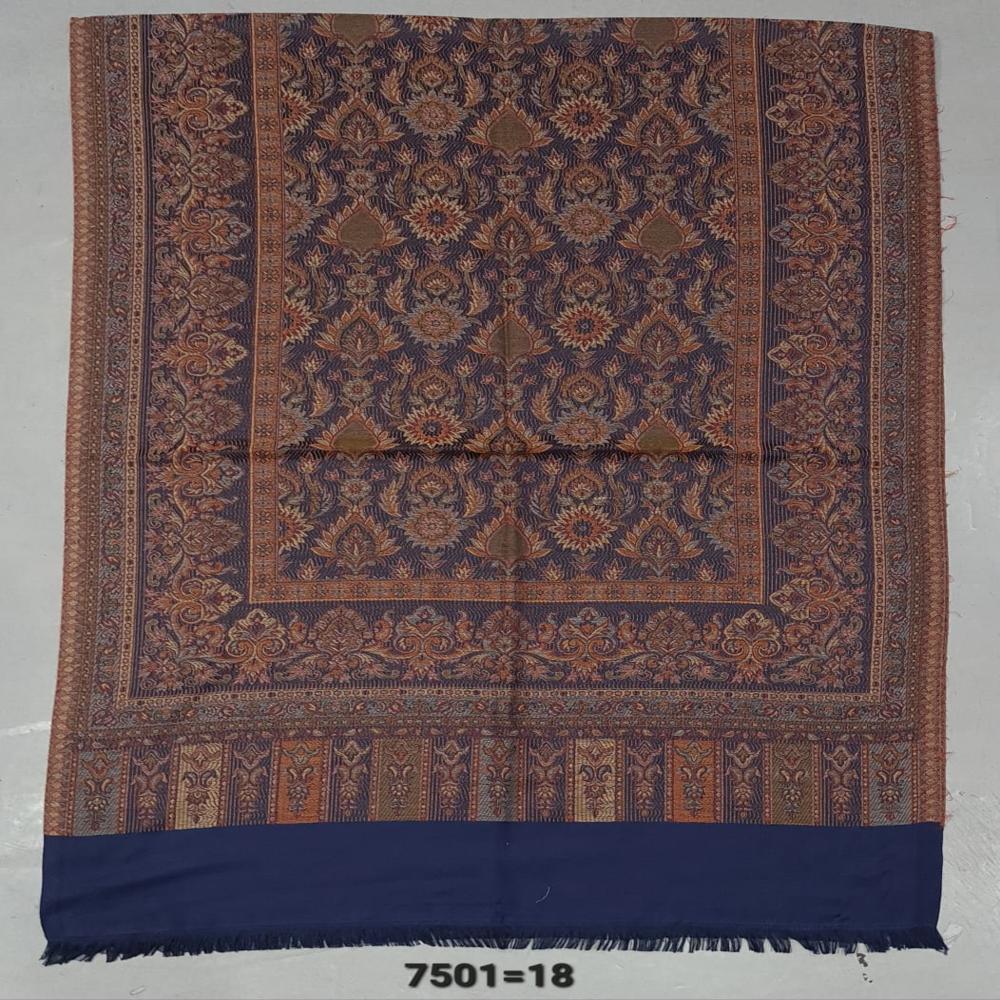 Poly Wool Jamawar Stoles - Color: Multicolor (assorted Traditional Shades And Patterns)