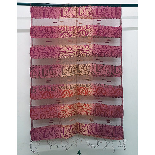 Silk Cotton Calligraphy Printed Stoles
