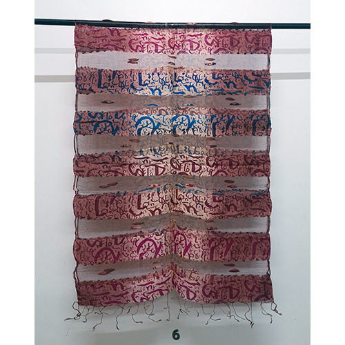 Silk Cotton Calligraphy Printed Stoles