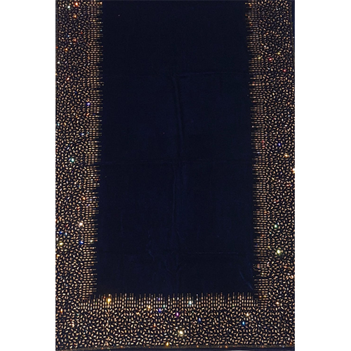 Velvet 4 Side Mirror Border Work Stoles