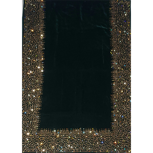 Velvet 4 Side Mirror Border Work Stoles