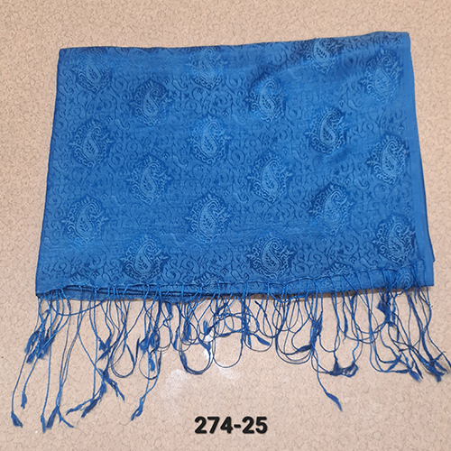Silk Kattain Self Jacaurd Stoles