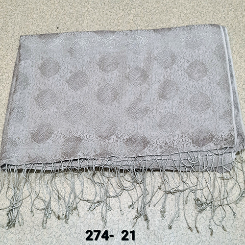 Silk Kattain Self Jacaurd Stoles