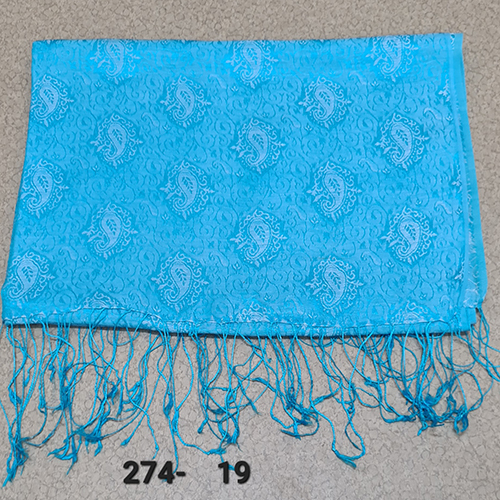 Silk Kattain Self Jacaurd Stoles
