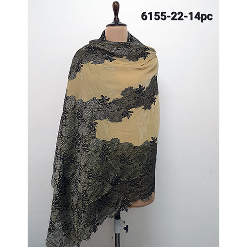 Velvet 5 Side Lace Work Stoles
