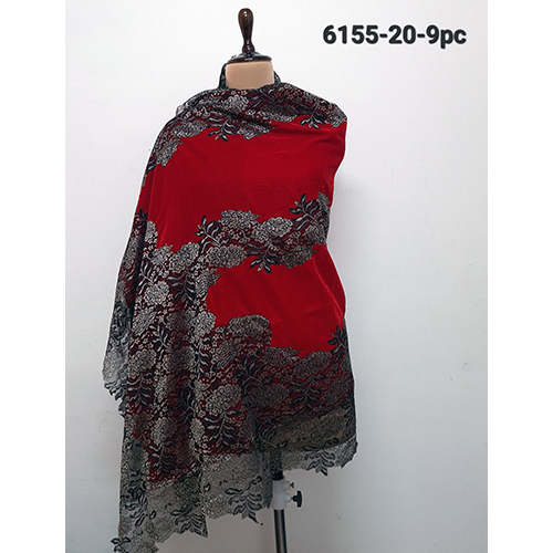 Velvet 5 Side Lace Work Stoles