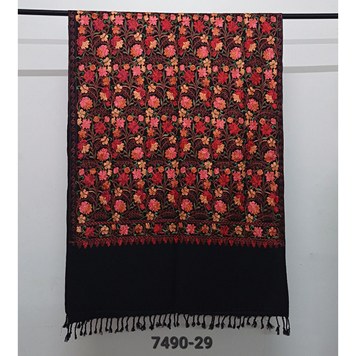Wool Blended Aari Work Stoles