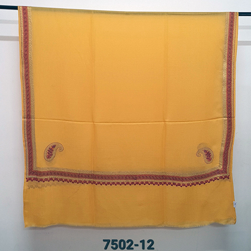 Woolen 4 Side Embroidered Shawl