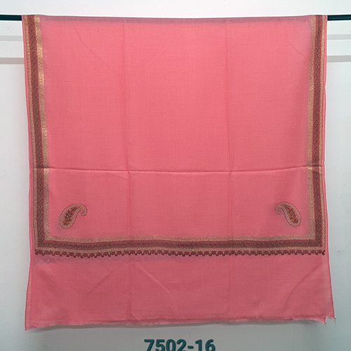 Woolen 4 Side Embroidered Shawl