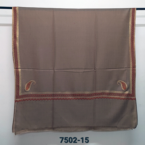 Woolen 4 Side Embroidered Shawl