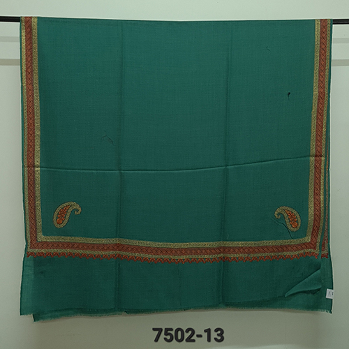 Woolen 4 Side Embroidered Shawl
