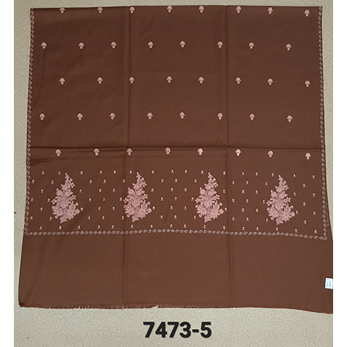 Poly Wool Machine Needle Work Shawls - Color: Assortted