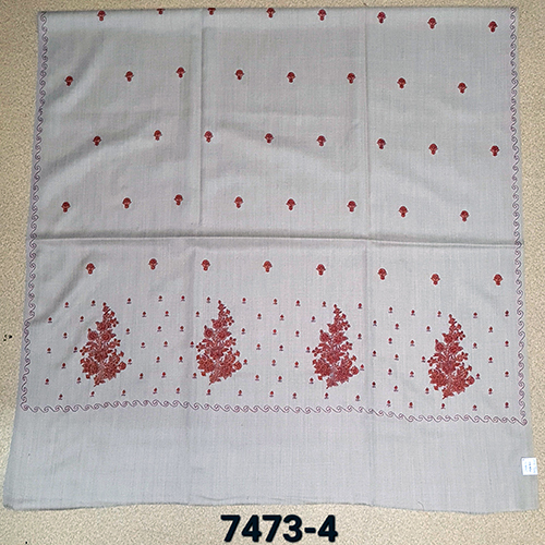 Poly Wool Machine Needle Work Shawls - Color: Assortted