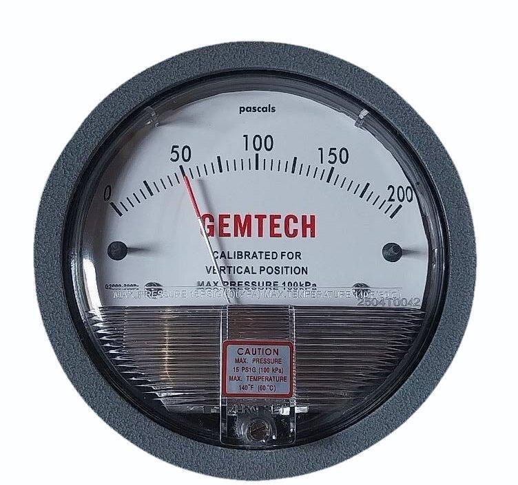 How A GEMTECH < Differential Pressure Gauge Works