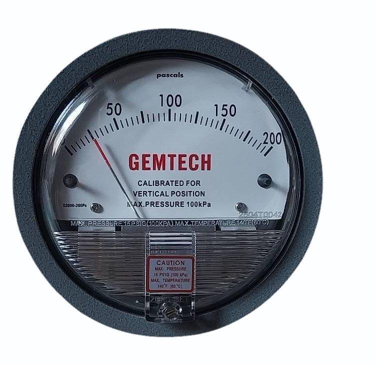 How A GEMTECH < Differential Pressure Gauge Works