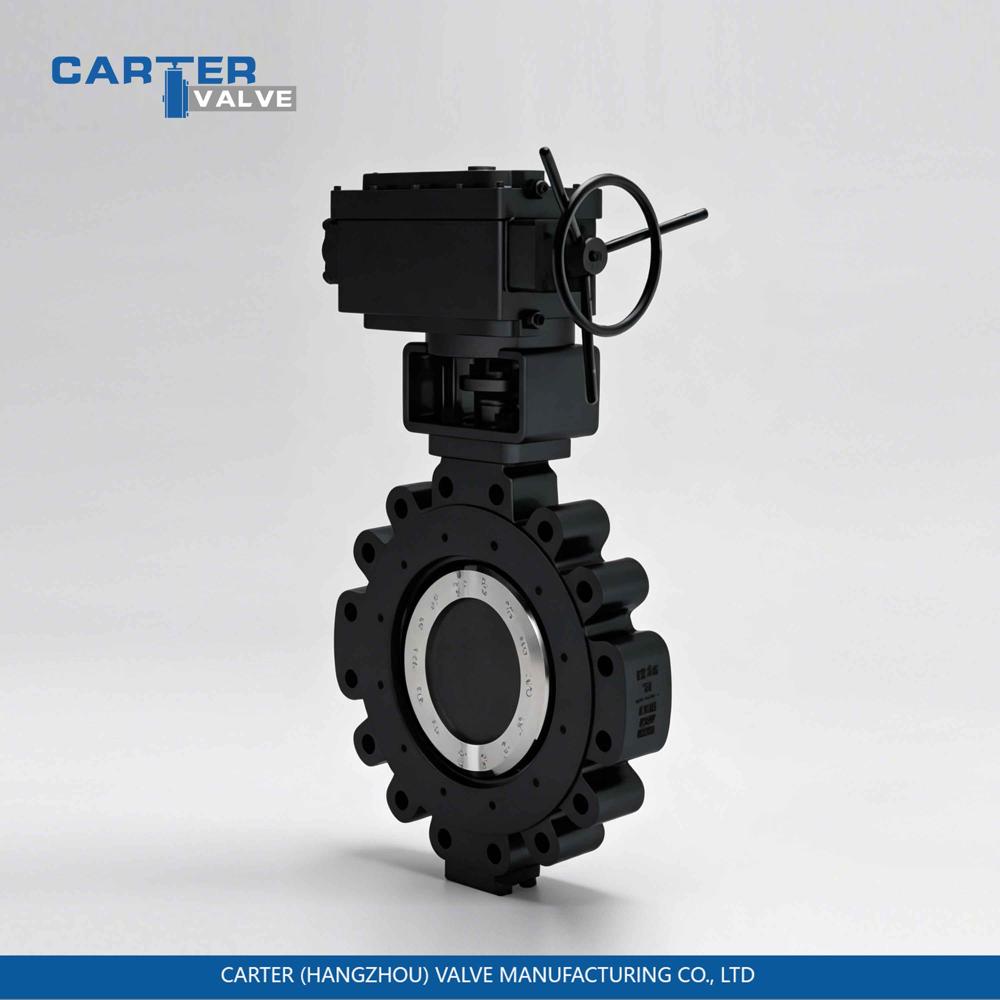 Steam Butterfly Valve / Triple Offset Butterfly Valve, Cast Steel, Flanged, Gear Operated, Metal Seated Triple Eccentric Structure, High Temperature Steam, API 609 Standard