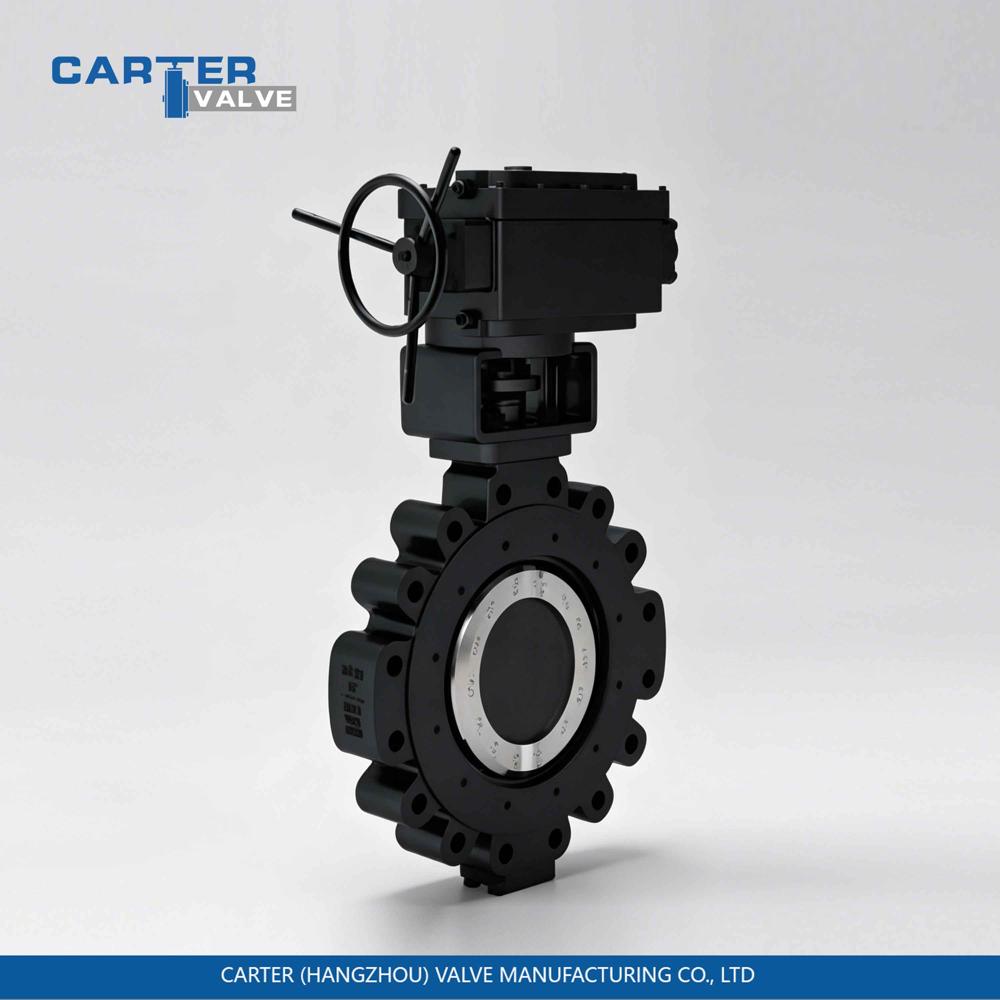 Steam Butterfly Valve / Triple Offset Butterfly Valve, Cast Steel, Flanged, Gear Operated, Metal Seated Triple Eccentric Structure, High Temperature Steam, API 609 Standard