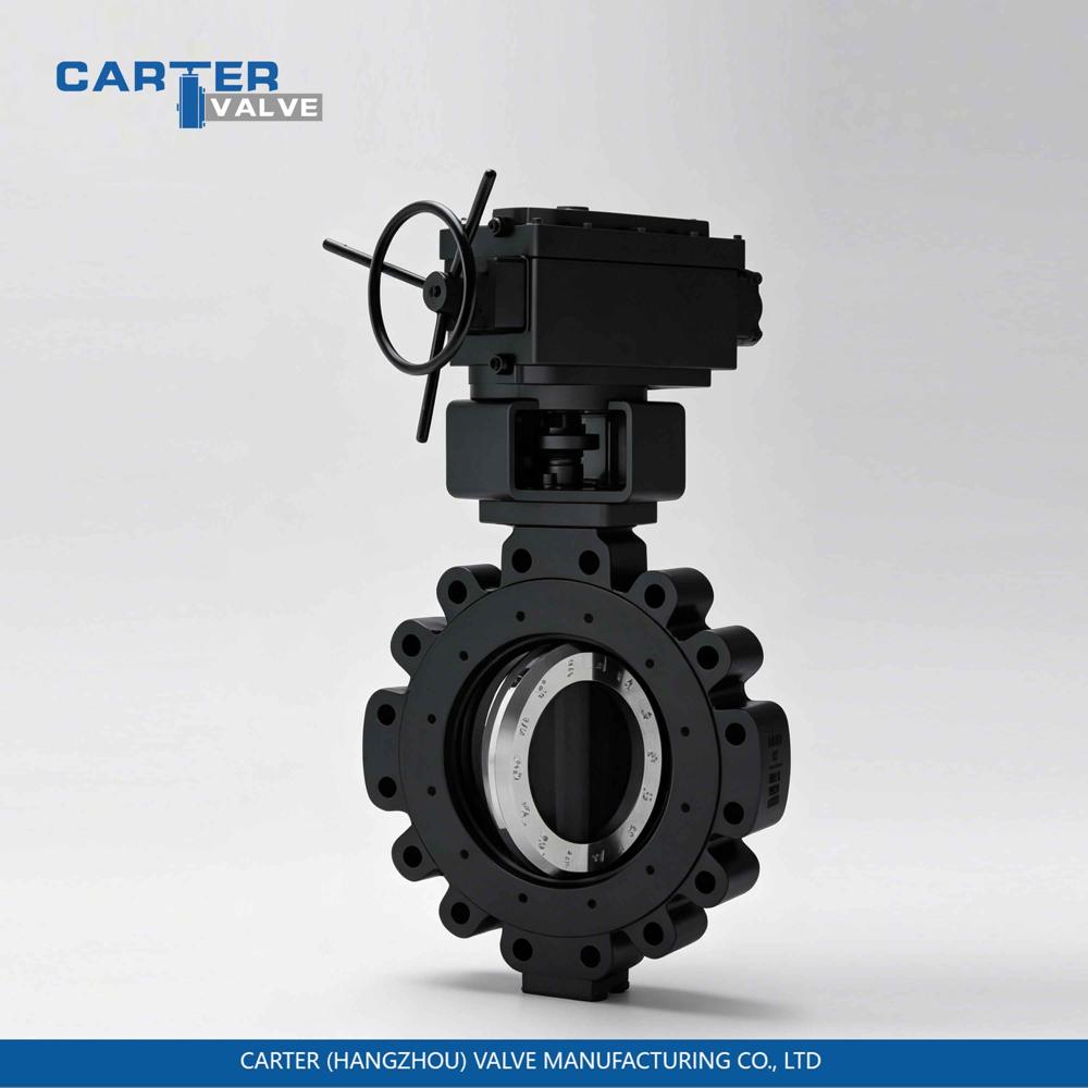 Steam Butterfly Valve / Triple Offset Butterfly Valve, Cast Steel, Flanged, Gear Operated, Metal Seated Triple Eccentric Structure, High Temperature Steam, API 609 Standard
