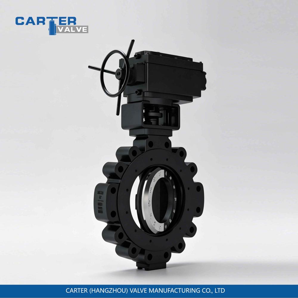 Steam Butterfly Valve / Triple Offset Butterfly Valve, Cast Steel, Flanged, Gear Operated, Metal Seated Triple Eccentric Structure, High Temperature Steam, API 609 Standard