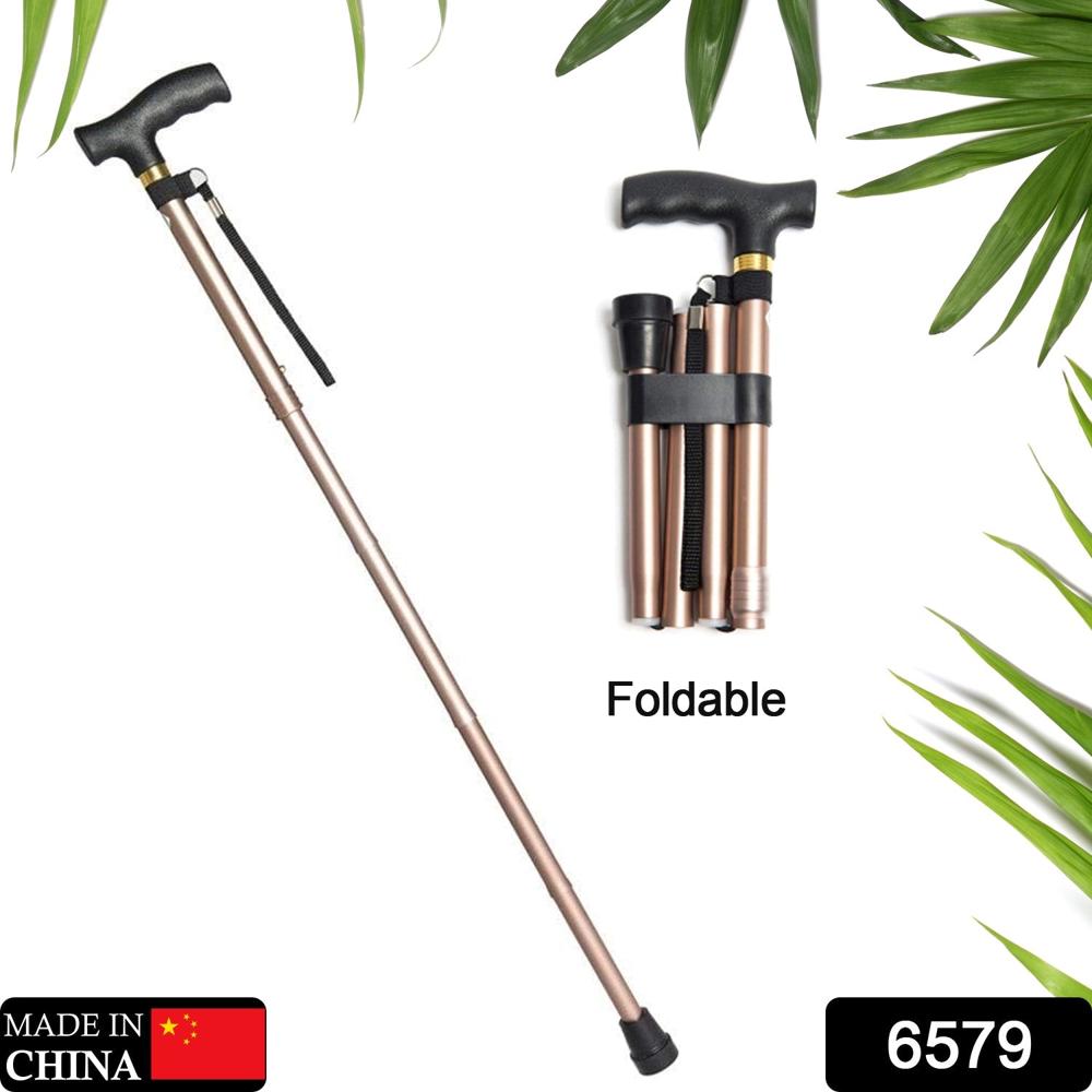 Foldable Walking Cane With Led Handle  Collapsible Mobility Stick - Color: Mix