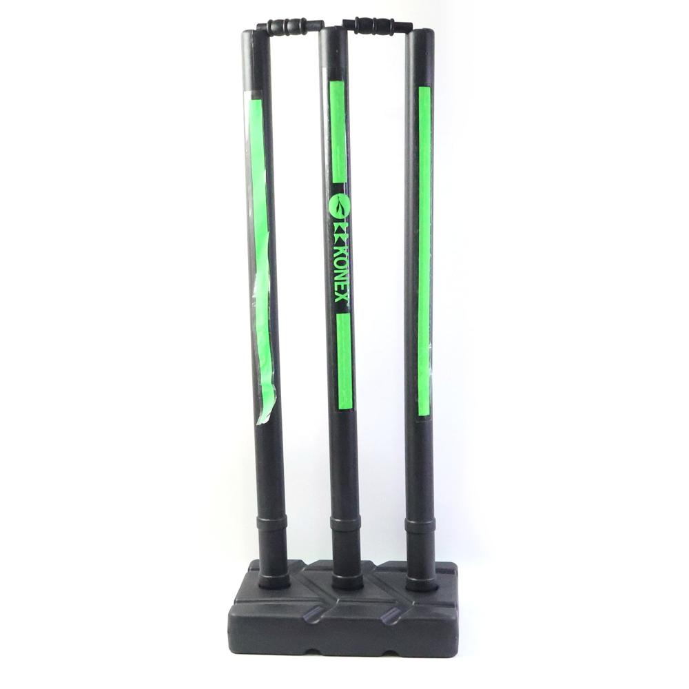 Cricket Stump Set with Heavy Base Stand (1 Set)