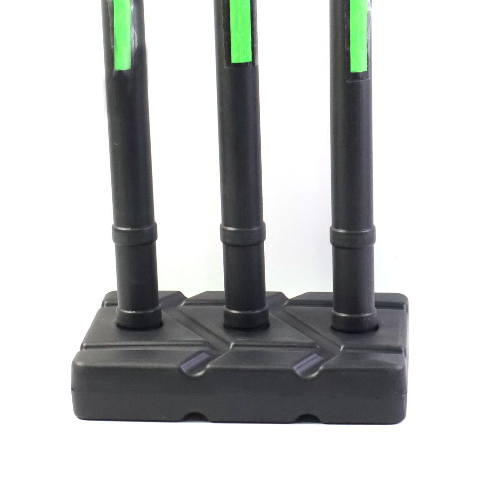 Cricket Stump Set with Heavy Base Stand (1 Set)