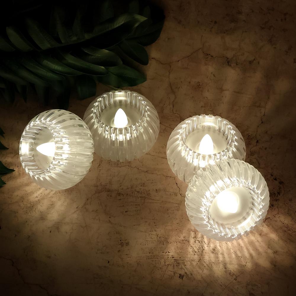 Led Flameless Decorative Candles (4 Pc) - Color: Mix