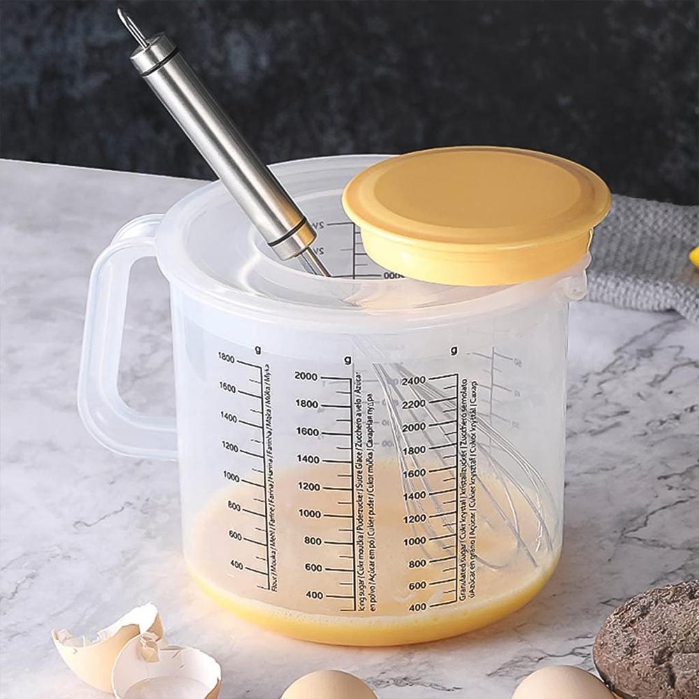Plastic Baking Measuring Cup 2.5L Measurement with Scale Kitchen Pouring Cup