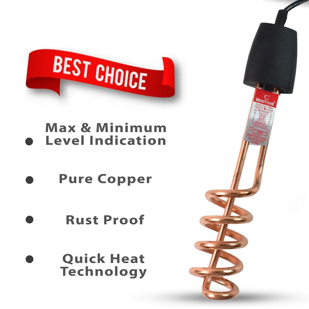 Immersion Water Heater Rod  High-Performance Copper Heating Element Shockproof